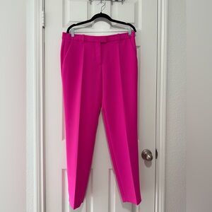 BARBARA BUI PINK DRESS PANTS STRAIGHT LEG NWOT SIZE 42